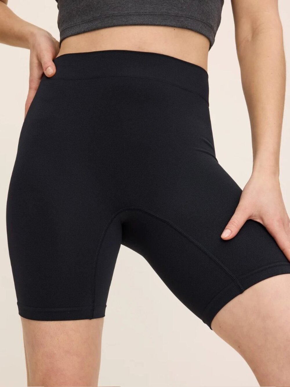 NEW Thighsociety Original Biker Short Anti-Chafe UPF 50+ 7" Black Size XL/2XL